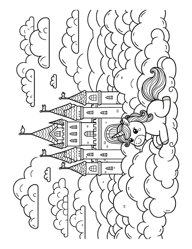 castle coloring pages