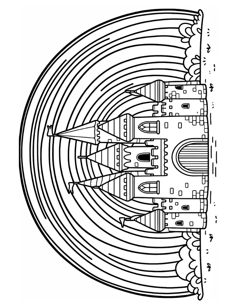 castle coloring pages