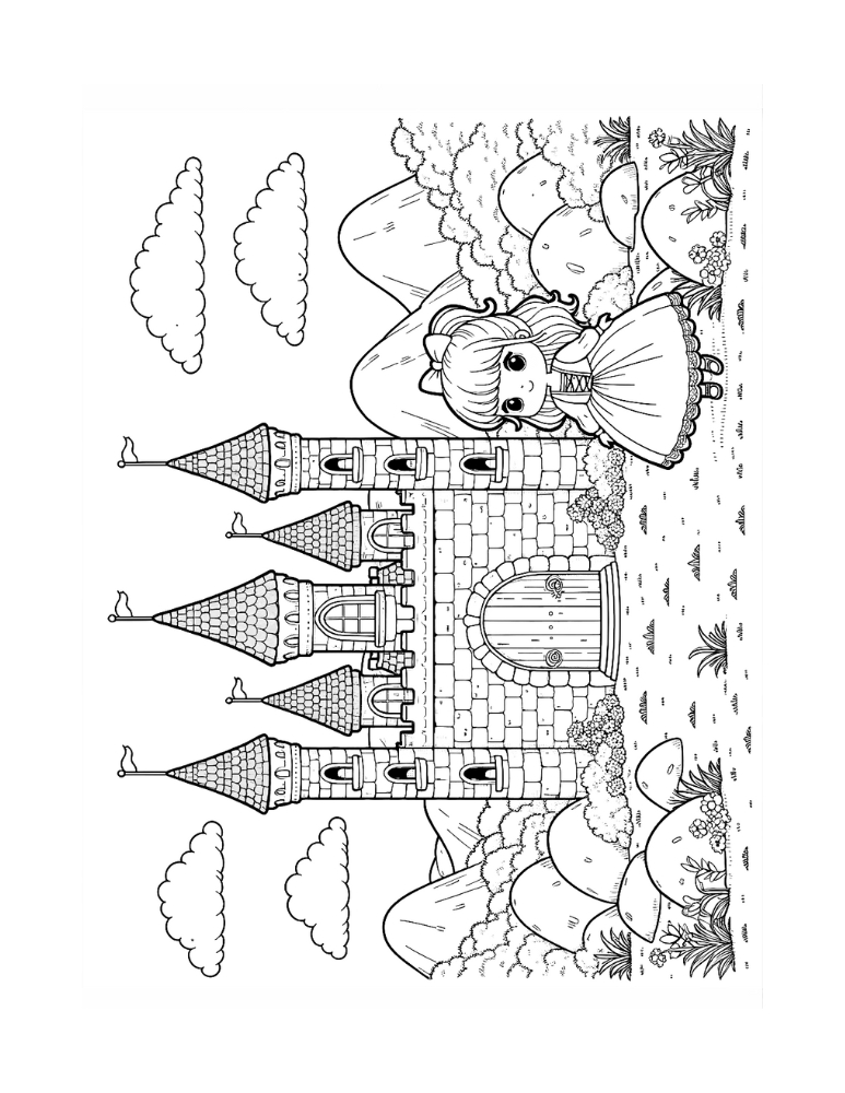 castle coloring pages