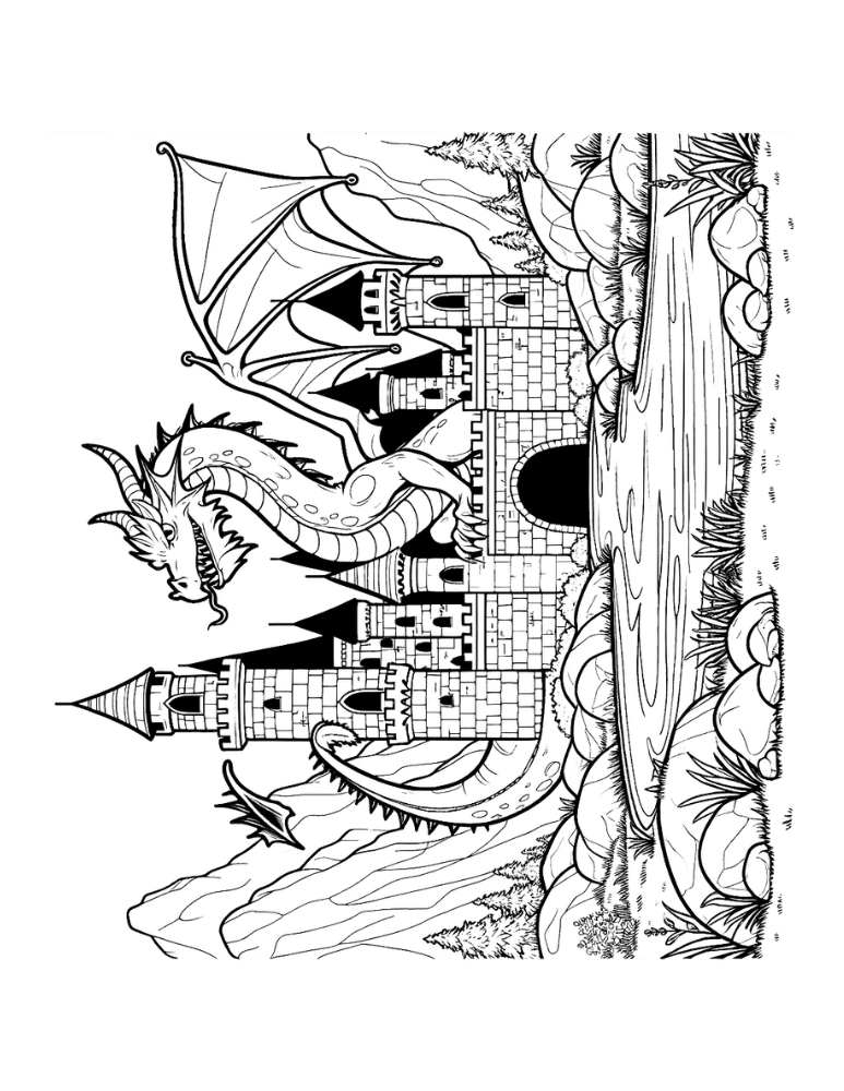 castle coloring pages