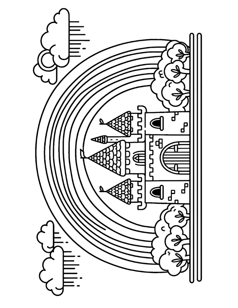 castle coloring pages