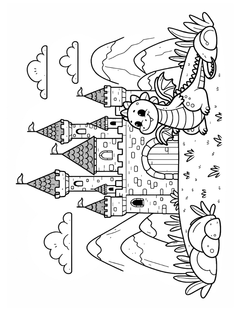 castle coloring pages