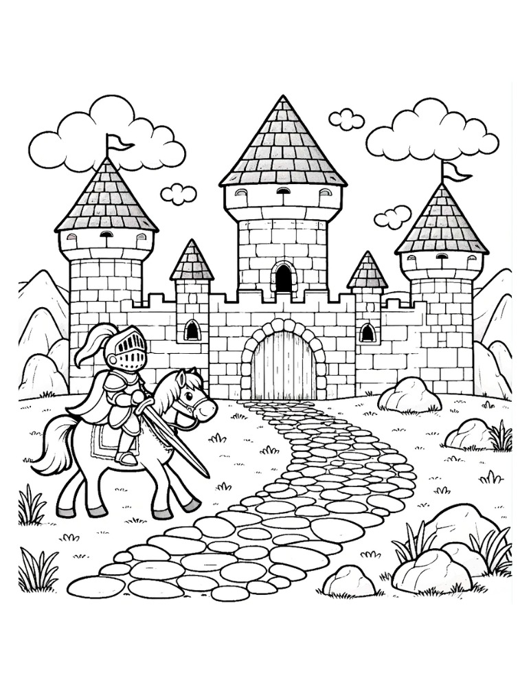 castle coloring pages