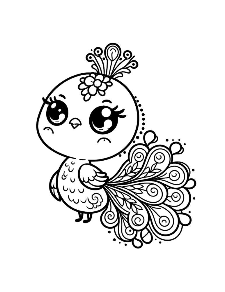 printable peacock coloring pages,  PDF, Free Printable