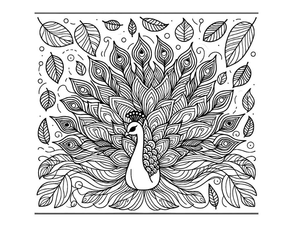 printable peacock coloring pages,  PDF, Free Printable