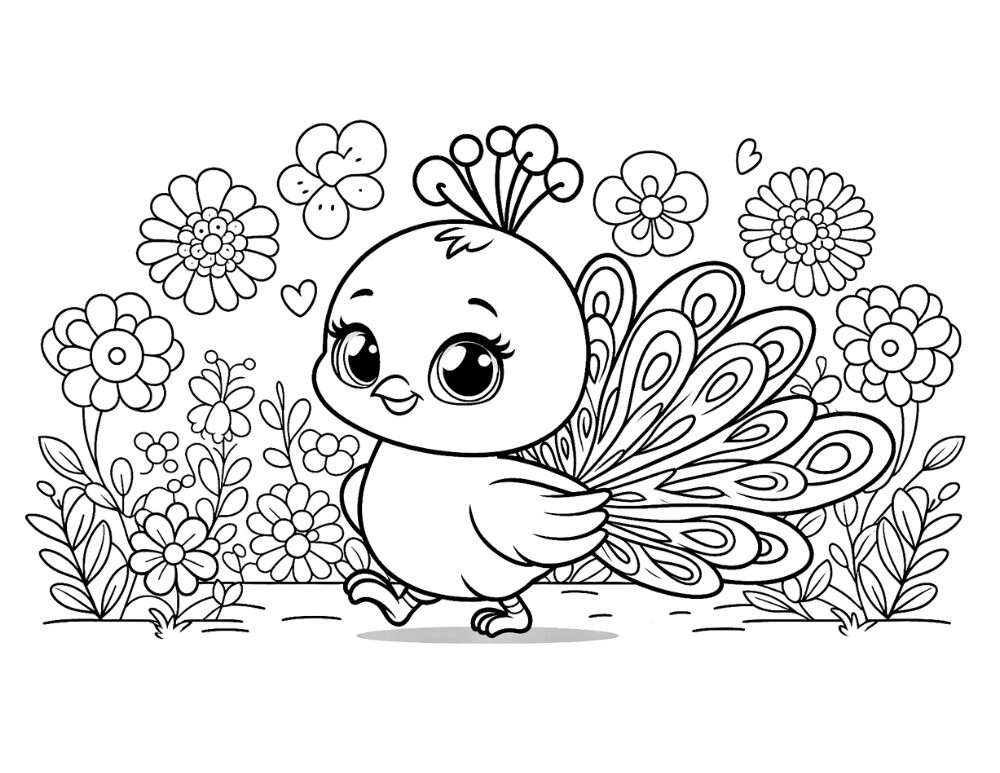 printable peacock coloring pages,  PDF, Free Printable