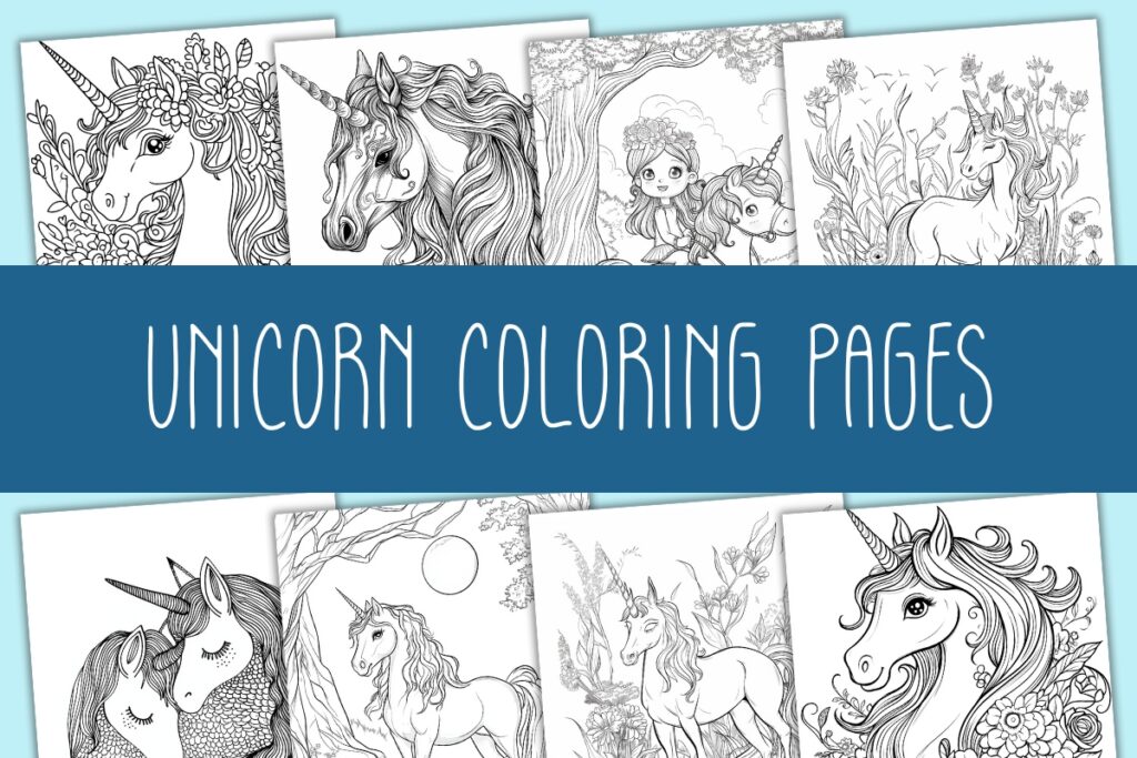 unicorn coloring pages